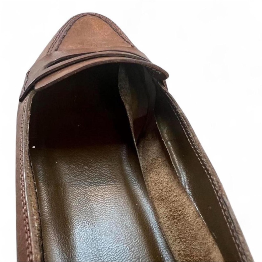 Vintage G.H. Bass & Co. Women's Brown Leather Loafer Flats Penny Keeper Size 8N - Picture 8 of 8